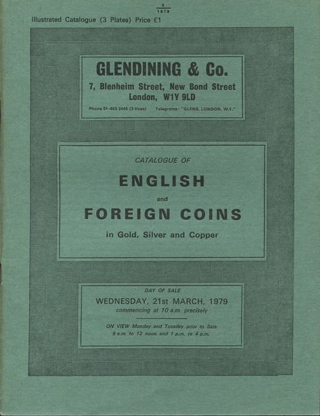Glendining 21st March 1979, English & Foreign Coins