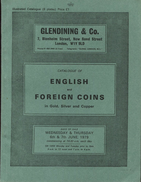 Glendining 6-7th June 1979, English & Foreign Coins