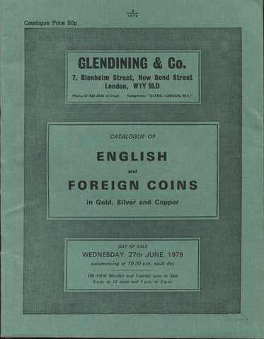 Glendining 27th June 1979, English & Foreign Coins