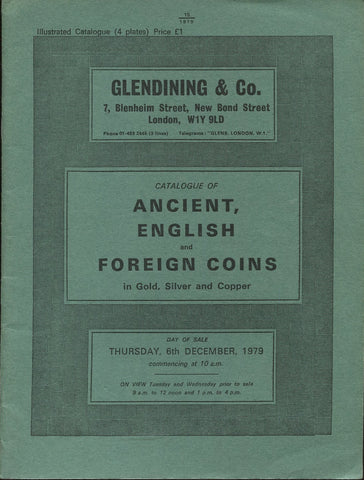 Glendining 6th December 1979, Ancient, English & Foreign Coins