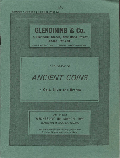 Glendining 5th March 1980, Ancient Coins