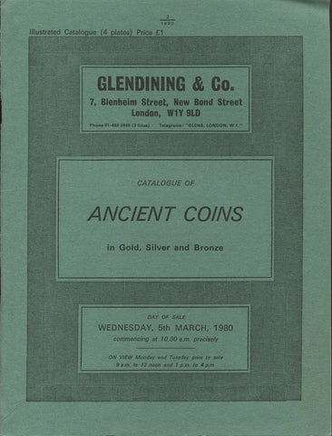 Glendining 5th March 1980, Ancient Coins