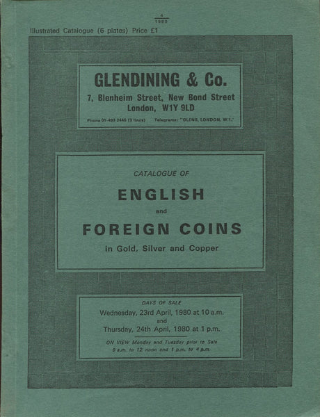Glendining 23rd April 1980, English & Foreign Coins