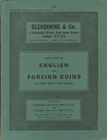 Glendining 23rd April 1980, English & Foreign Coins