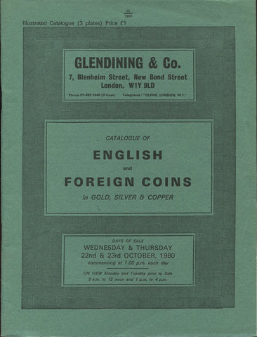 Glendining 22-23rd October 1980, English & Foreign Coins