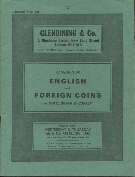 Glendining 4-5th February 1981, English & Foreign Coins