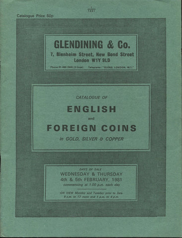 Glendining 4-5th February 1981, English & Foreign Coins