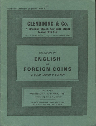 Glendining 13th May 1981, English & Foreign Coins