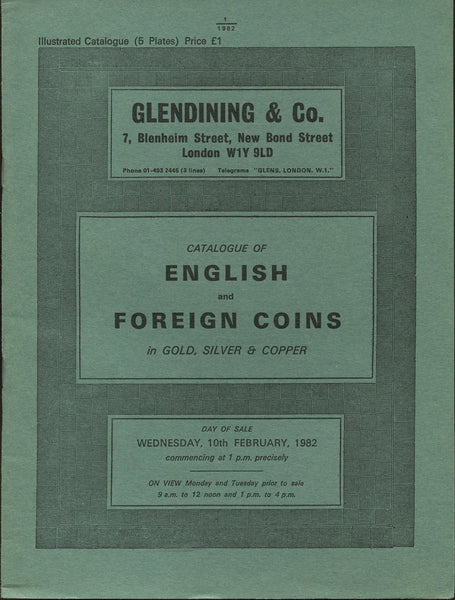 Glendining 10th February 1982, English & Foreign Coins