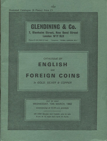 Glendining 10th March 1982, English & Foreign Coins