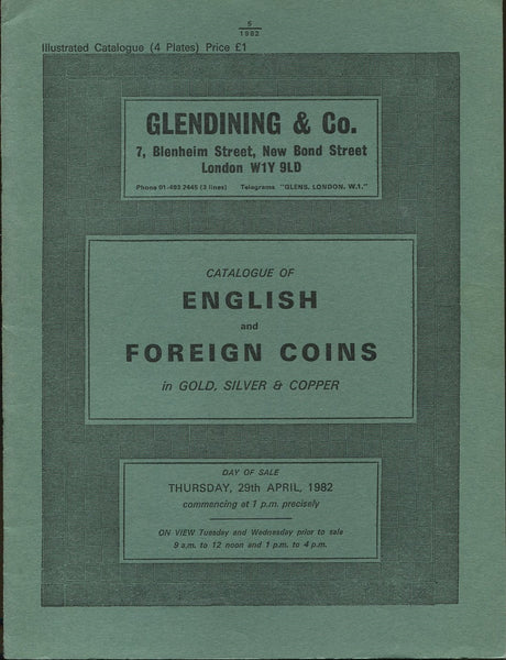 Glendining 29th April 1982, English & Foreign Coins