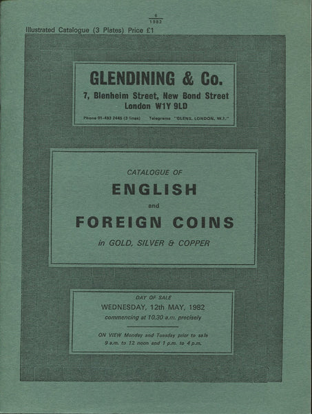 Glendining 12th May 1982, English & Foreign Coins