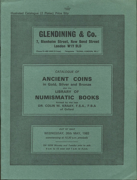 Glendining 26th May 1982, Ancient Coins, Books