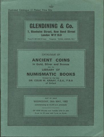 Glendining 26th May 1982, Ancient Coins, Books