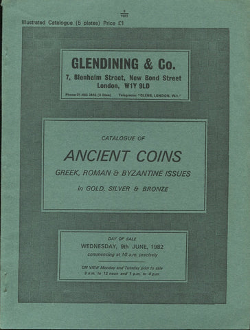 Glendining 9th June 1982, Ancient Coins