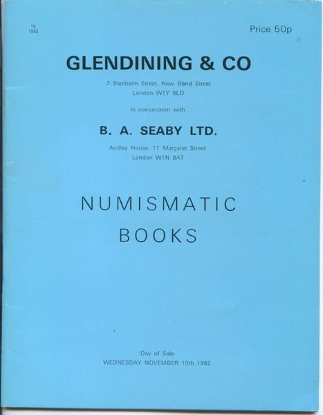 Glendining 10/11/1982, Numismatic Books