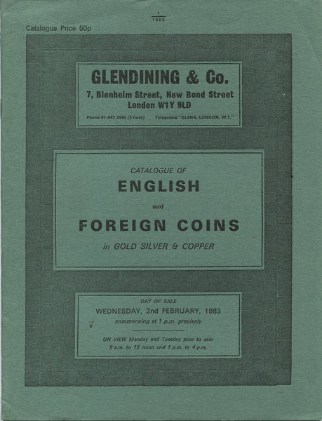 Glendining 2nd February 1983, English & Foreign Coins