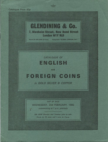 Glendining 2nd February 1983, English & Foreign Coins
