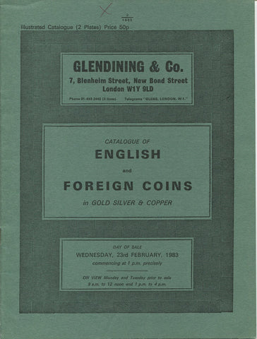 Glendining 23rd February 1983, English & Foreign Coins