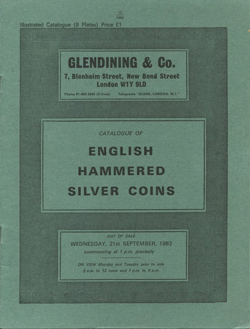 Glendining 21st September 1983, English Hammered Silver