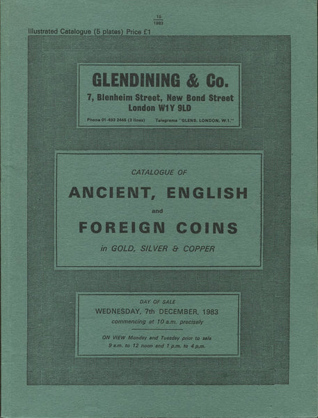 Glendining 7th December 1983, Ancient, English & Foreign
