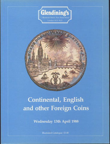 Glendining 13th April 1988, Continental, English & Other Foreign Coins