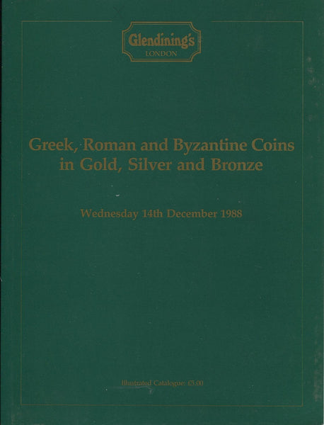 Glendining 14th December 1988, Greek, Roman & Byzantine Coins