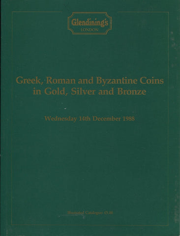 Glendining 14th December 1988, Greek, Roman & Byzantine Coins