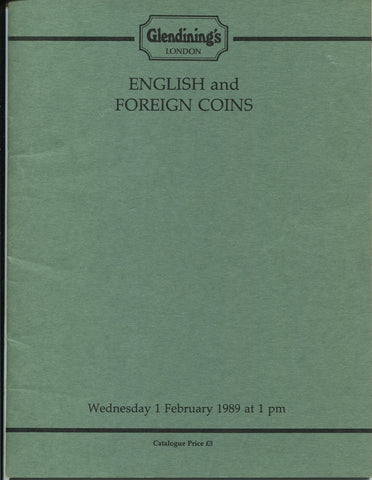 Glendining 1st February 1989, English & Foreign