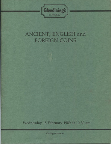 Glendining 15th February 1989, Ancient, English & Foreign Coins