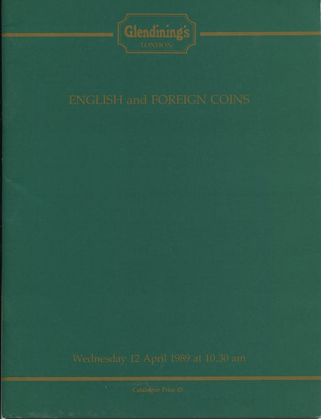 Glendining 12th April 1989, English & Foreign Coins