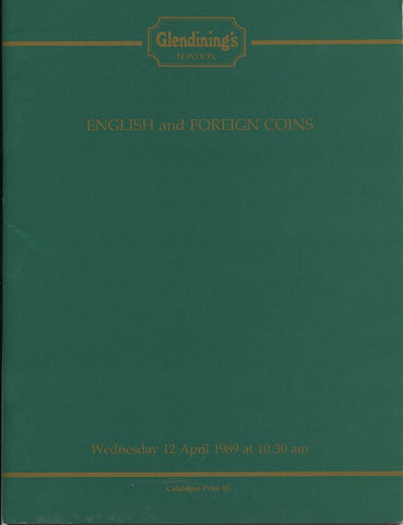 Glendining 12th April 1989, English & Foreign Coins