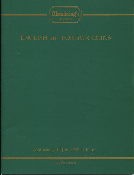 Glendining 12th July 1989, English & Foreign Coins