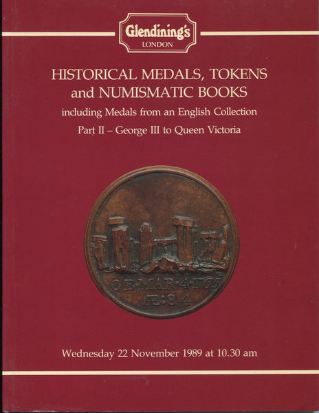 Glendining 22nd November 1989, Medals from an English Collection part II