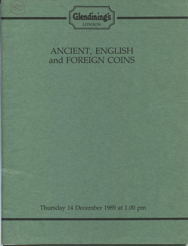 Glendining 14th December 1989, Ancient, English & Foreign Coins