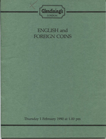 Glendining 1st February 1990, English & Foreign Coins