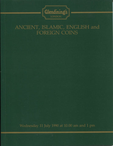 Glendining 11th July 1990, Ancient, Islamic, English & Foreign Coins