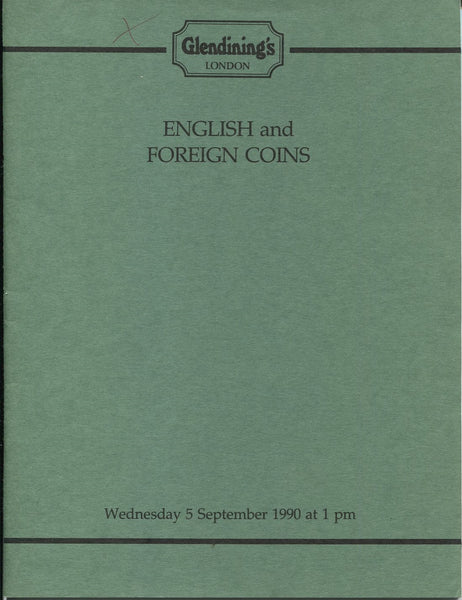 Glendining 5th September 1990, English & Foreign Coins