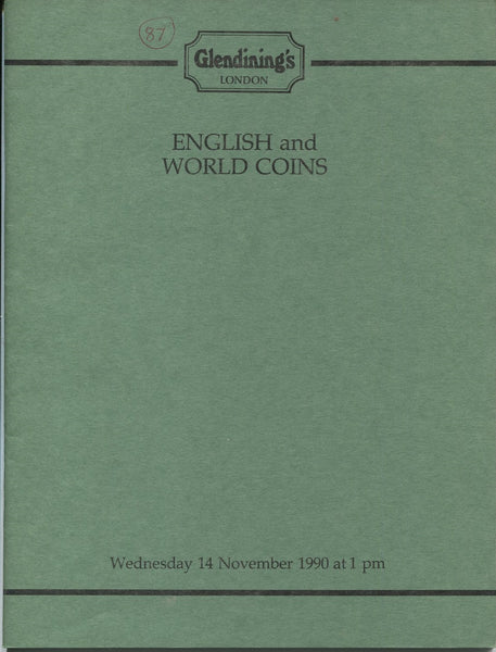 Glendining 14th November 1990, English & World Coins