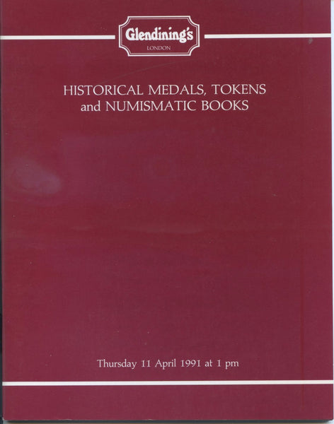 Glendining 11th April 1991, Medals Tokens & Books