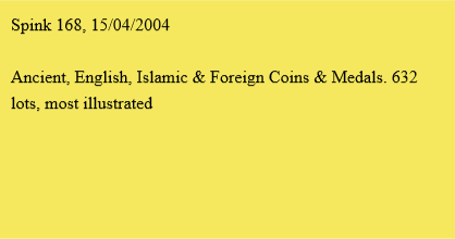 Spink 168, 15/04/2004