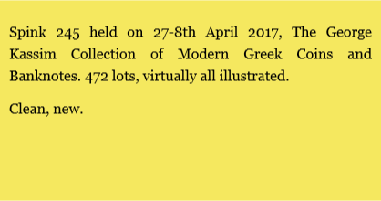 Spink 245, 27-28 April 2017