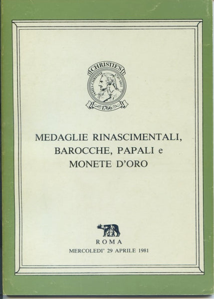 Christie's Rome, 29/4/1981