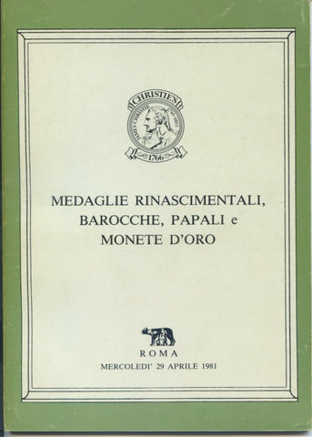 Christie's Rome, 29/4/1981