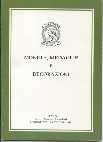 Christie's Rome, 27/10/1982