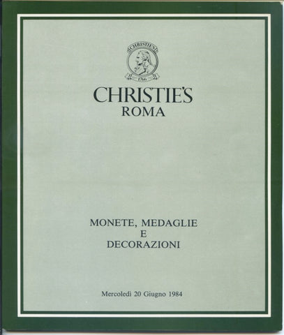 Christie's Rome, 20/6/1984