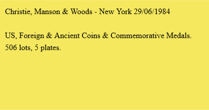 Christie, Manson & Woods - New York 29/06/1984