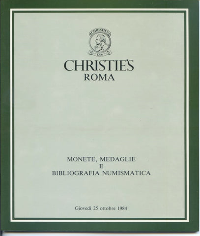 Christie's Rome, 25/10/1984