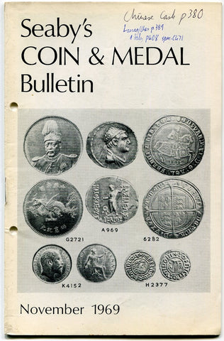 Seaby's Coin and Medal Bulletin for November 1969