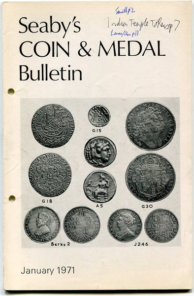 Seaby's Coin and Medal Bulletin for January 1971